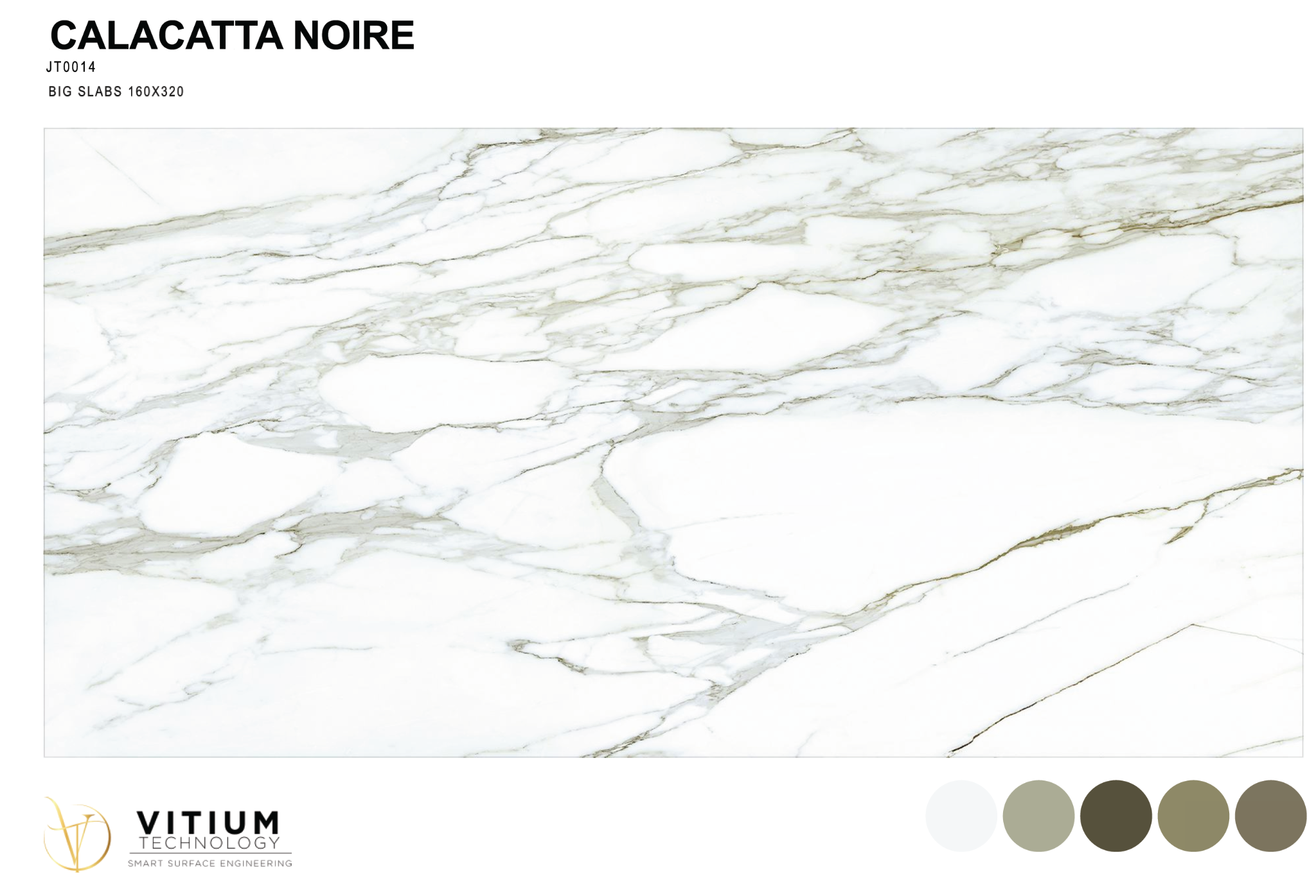 Supplied Calacatta Noire graphic, reference JT0014.